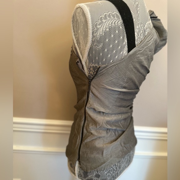 Nicole Miller Women’s one shoulder beaded Blouse - 8 - Picture 7 of 10